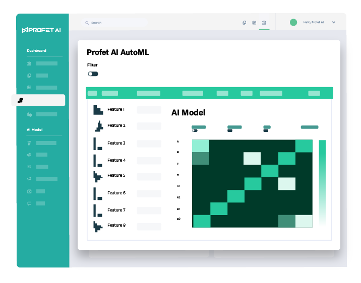 AutoML dashboard