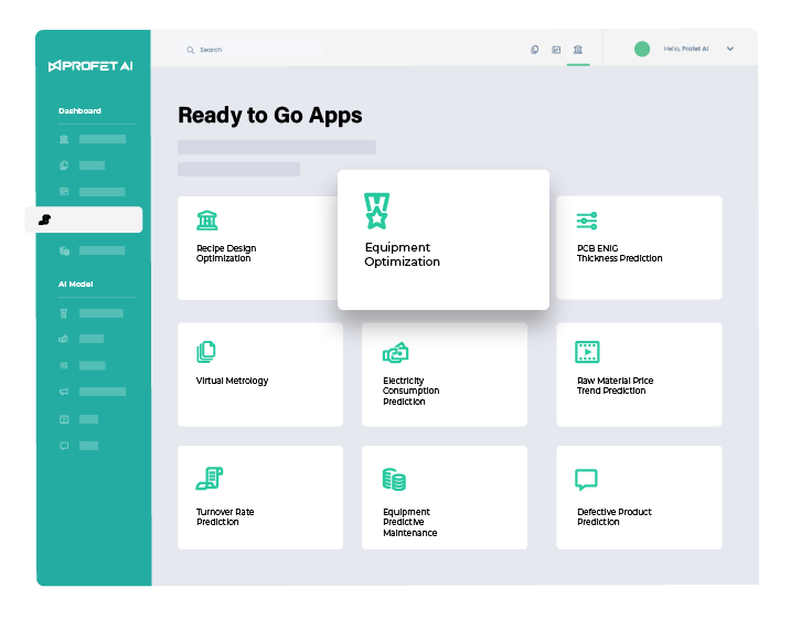 Ready to Go Apps dashboard